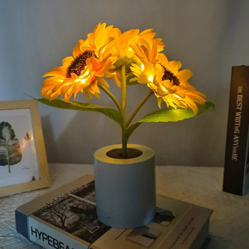 Warm floral light for a cozy atmosphere