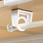 Compact swivel wall shelf with 8 hooks