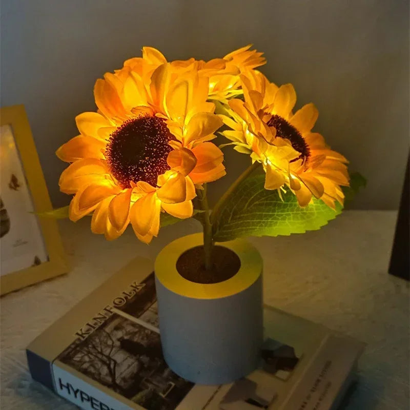 Warm floral light for a cozy atmosphere