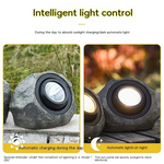 Cobblestone lighting for gardens and outdoor areas