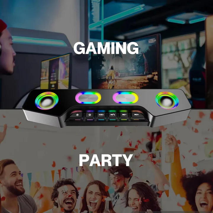 Bluetooth Desktop Speakers with RGB Effects