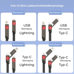 4-in-1 Ladegerät gegen Verwicklungen