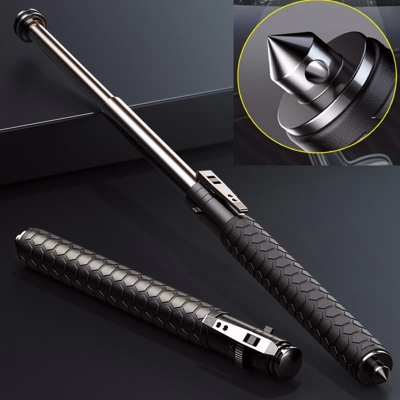 Automatic telescopic steel baton