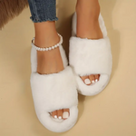 Comfortable fur slippers