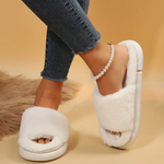 Comfortable fur slippers