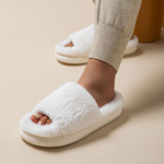 Comfortable fur slippers