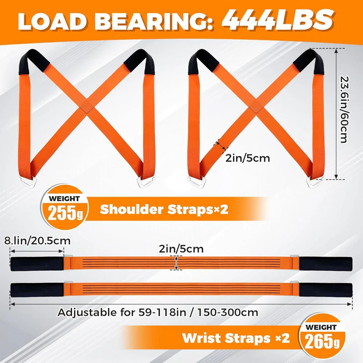 Furniture lifting straps