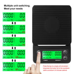 Digital Kitchen Scale with Timer - Portable Coffee Scale