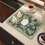 Drying mat for kitchen counter - Rubber mat for coffee accessories