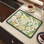 Drying mat for kitchen counter - Rubber mat for coffee accessories