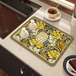 Drying mat for kitchen counter - Rubber mat for coffee accessories