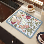 Drying mat for kitchen counter - Rubber mat for coffee accessories