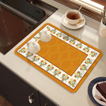 Drying mat for kitchen counter - Rubber mat for coffee accessories