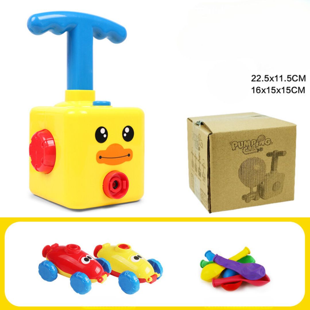 Toy box with balloons