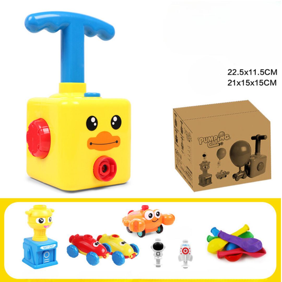 Toy box with balloons