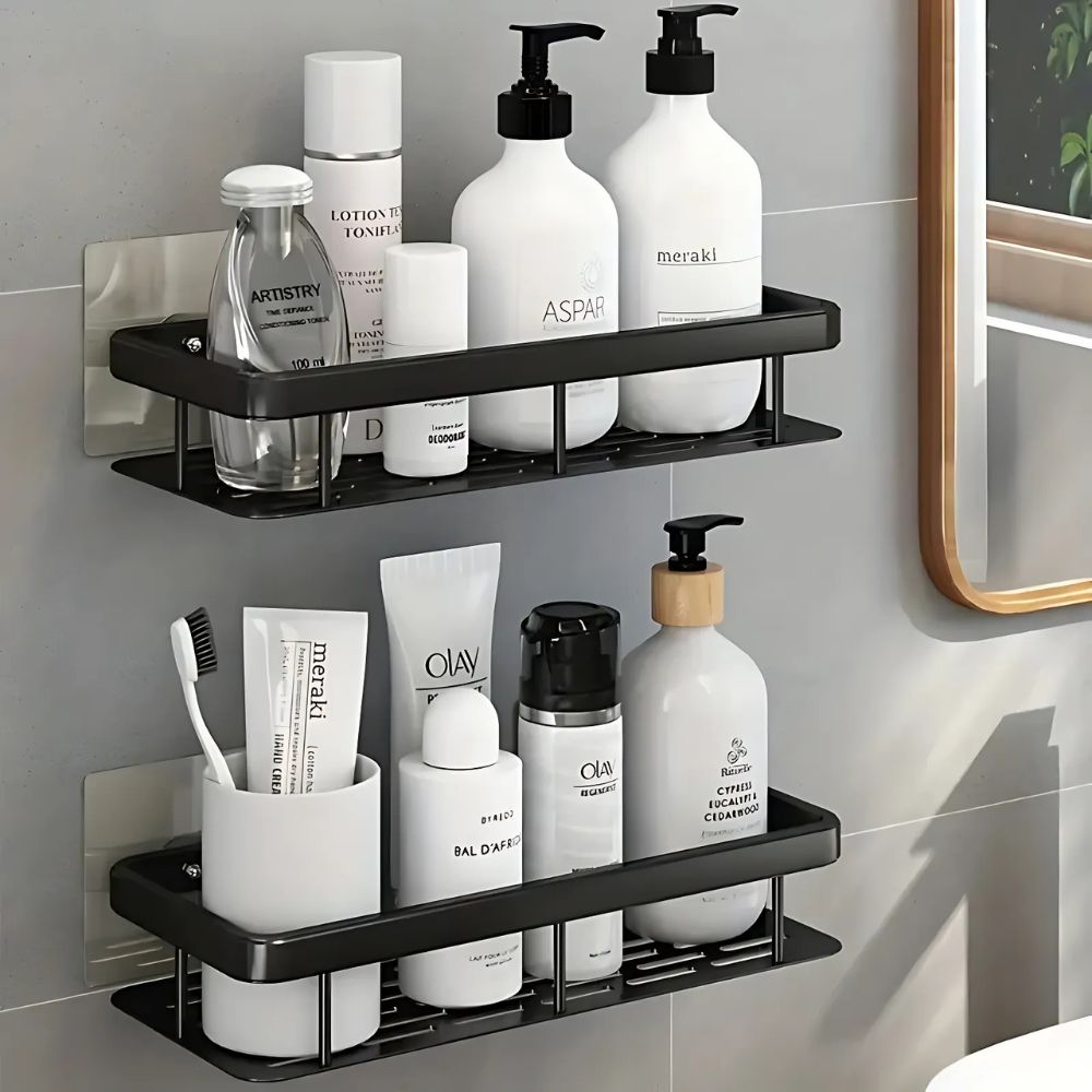 Practical shower caddy without drilling – order for your bathroom