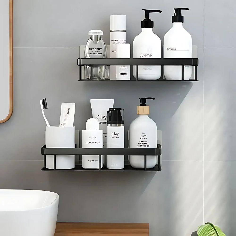 Practical shower caddy without drilling – order for your bathroom