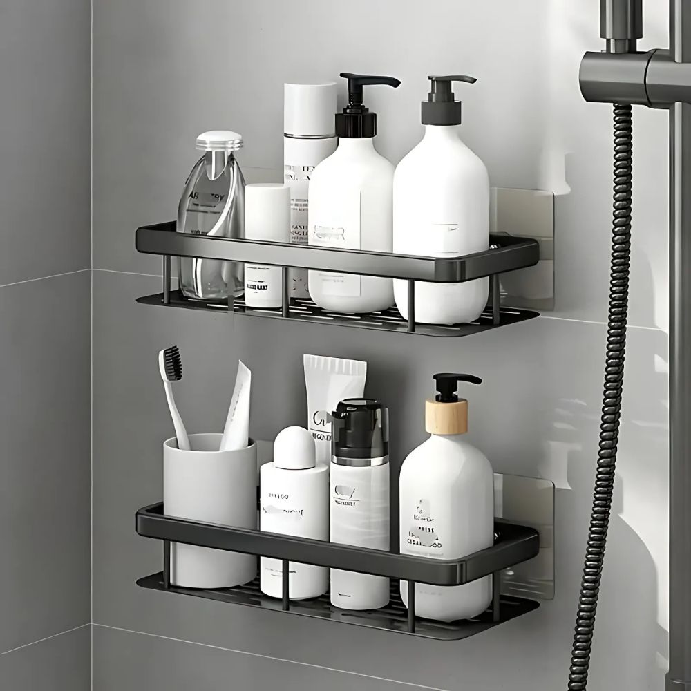 Practical shower caddy without drilling – order for your bathroom
