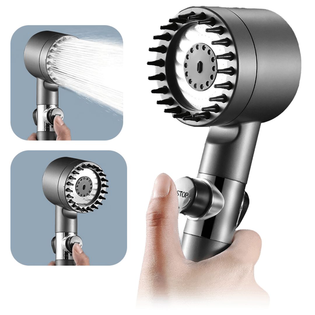 Efficient Shower Head with Filter and 3 Spray Modes