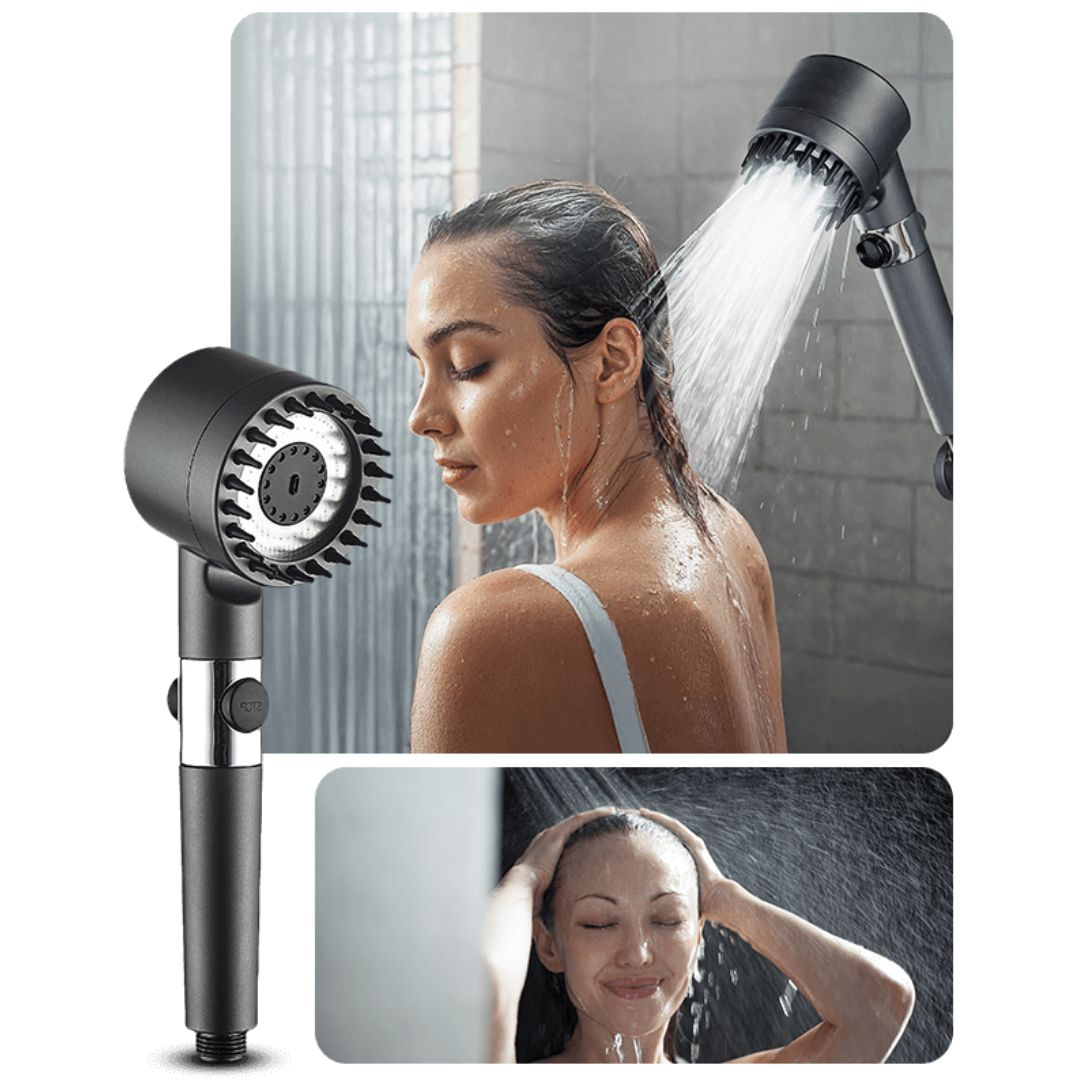 Efficient Shower Head with Filter and 3 Spray Modes