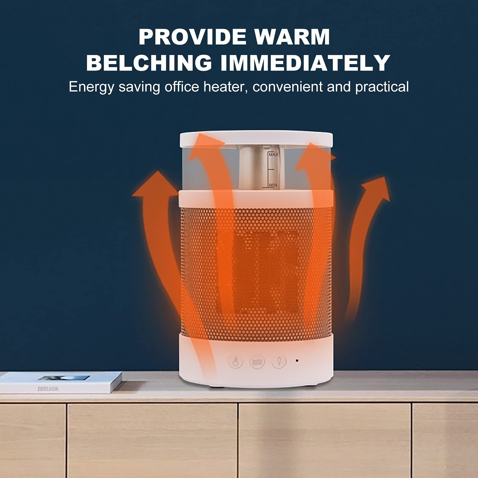Compact 3-in-1 Heating Solution with Humidifier and Light