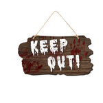 Spooky Door Signs for Halloween – Wood-Look with Motifs