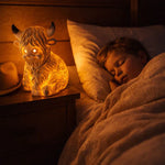 Cute Highland Cow Night Lamp made of high quality resin