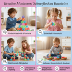 Snowflake Building Blocks for Creative Montessori Players