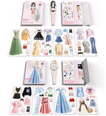 Children's playset with magnetic fashion pieces