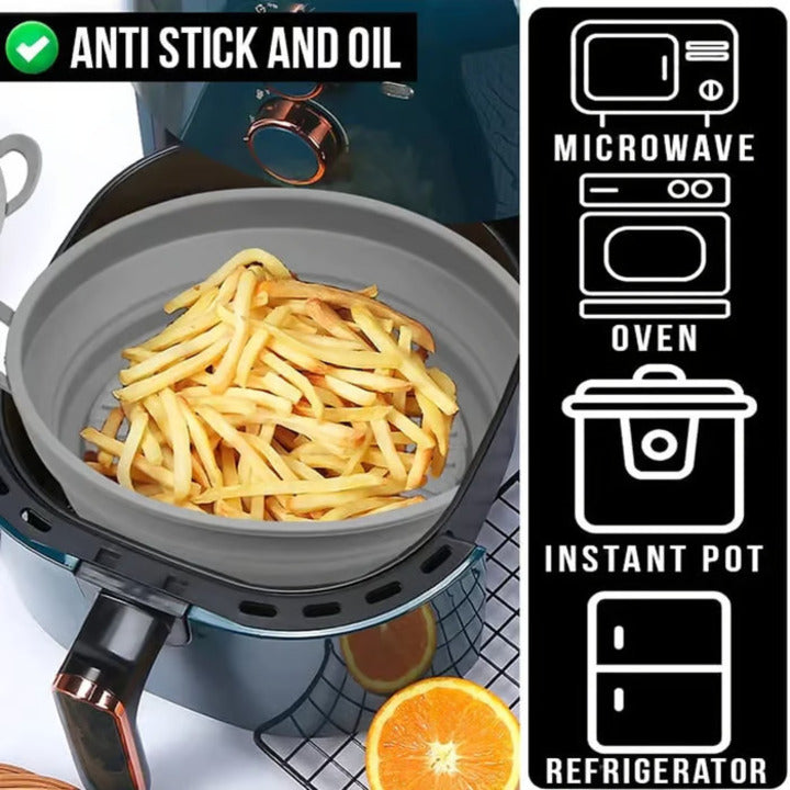 SanoGrill - Silikonpfanne für die Heißluftfritteuse