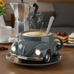 Retro Ceramic Mug with 3D Design – Ideal for Coffee and Tea