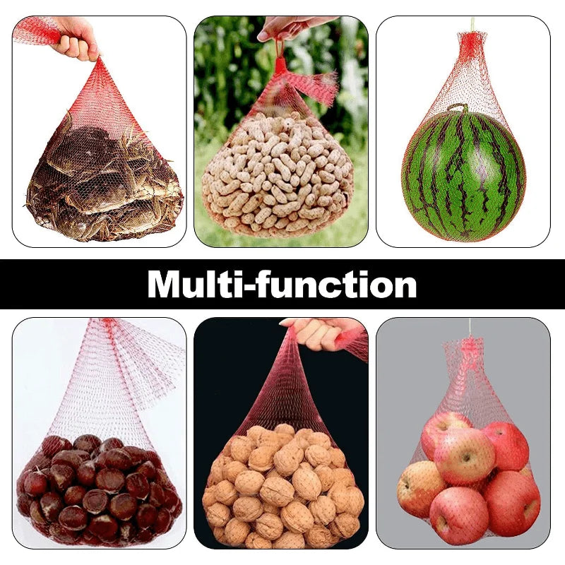 FruchtSicher Netz 100er-Pack | Robustes Supportnetz | 30 cm | Ideal für Melonen & Kürbisse