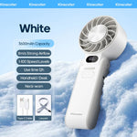 FrostWind Mini-Ventilator | Anpassbare Kühlung mit 100 Stufen | 3600 mAh Akku | Tragbar & Eis-Kühlung