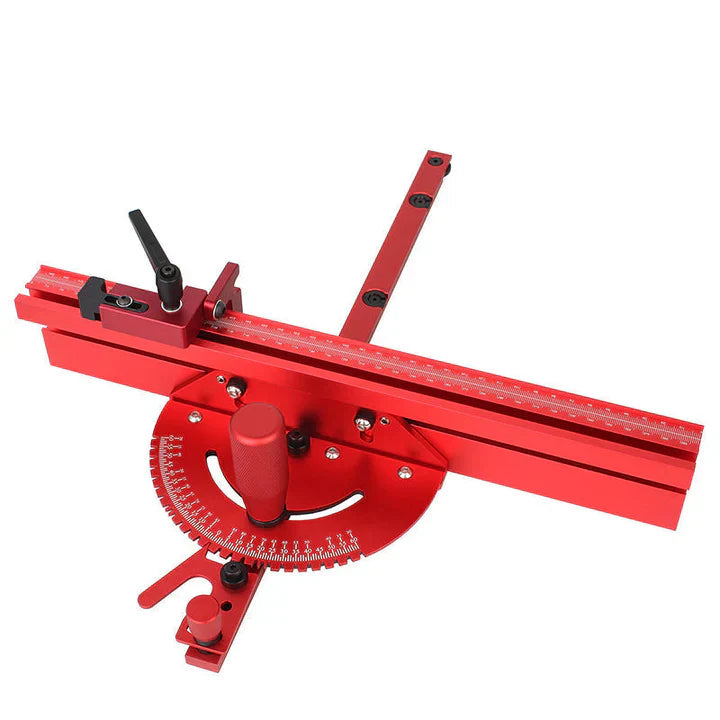 Precision Miter Gauge with Adjustable Angle Stop