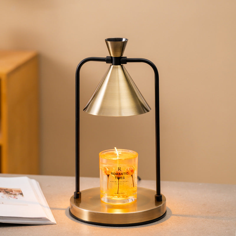 Elegante Duftlampe mit einstellbarer Wärme und Schirm