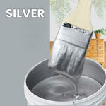 Wasserbasierte Metallicfarbe mit Pinsel – Elegante Glanzfinish