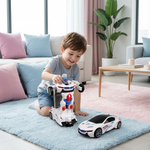 Toy car with transformable design for children
