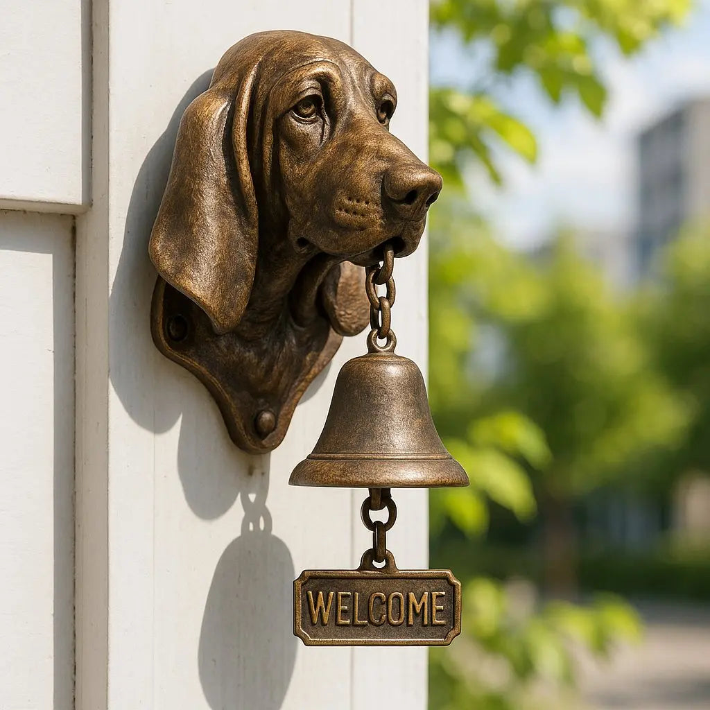 Inviting Bell with German Shepherd – Symbol of Security and Hospitality