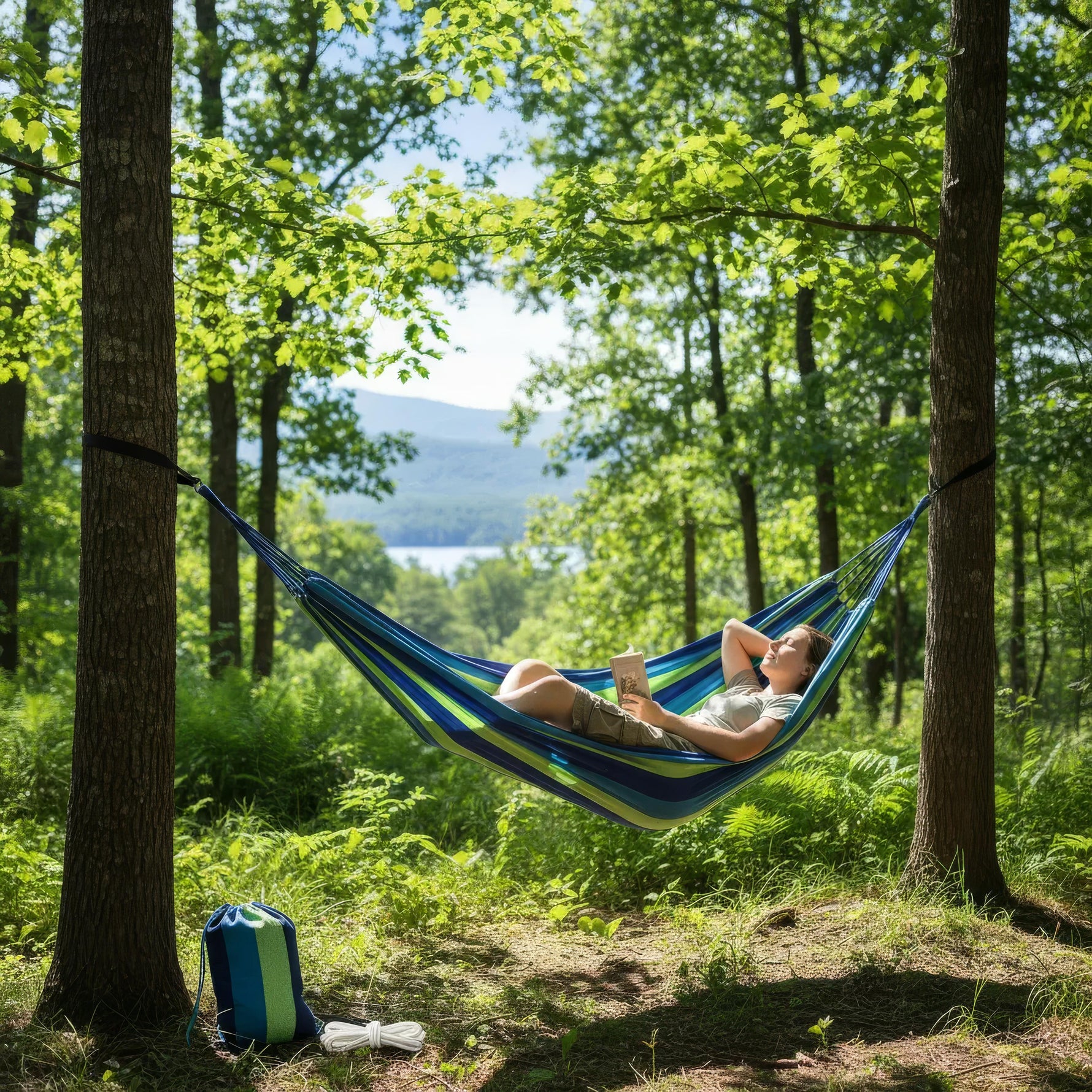 Comfortable Double Hammock – Perfect for Relaxing Hours Outdoors