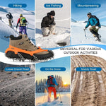 Griffige Winterspikes für sicheren Halt auf Eis und Schnee