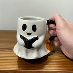 Ghostly Charms | Halloween Mug with Cheerful Ghost