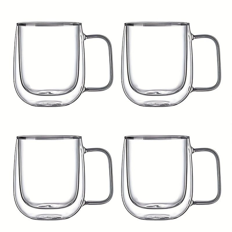 Elegant Borosilicate Glass Insulated Mug – Heat-Resistant & Stylish