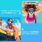 Anti-fog swim goggles with wide vision