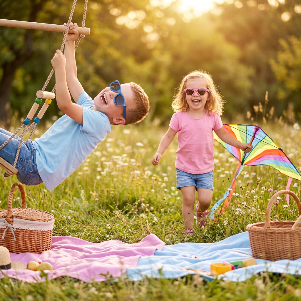 Flexible and sturdy frame for kids' sunglasses