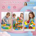 Toy Railway with Magical Cubes for Children