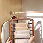 Stylish Wooden Hangers with Multiple Bar for Organization