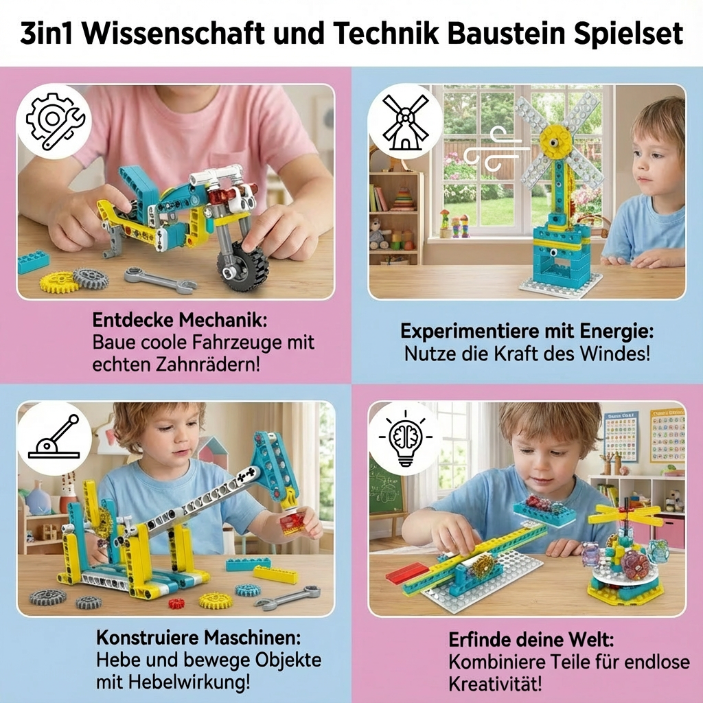 3-in-1 STEM Building Block Play Set