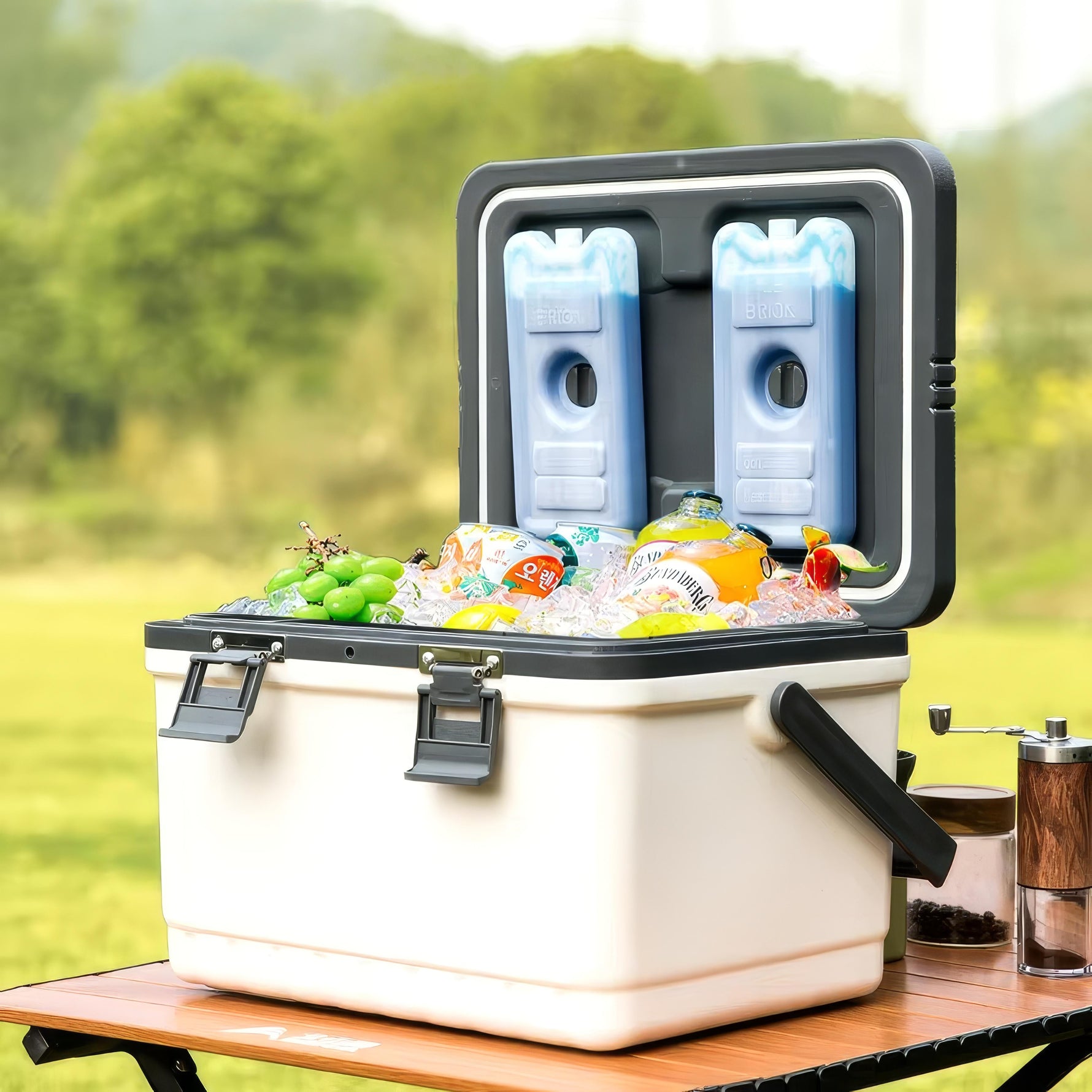 Elegante Tragbare Kühlbox für Abenteuer im Freien