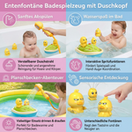 Duck-shaped shower head bath toy