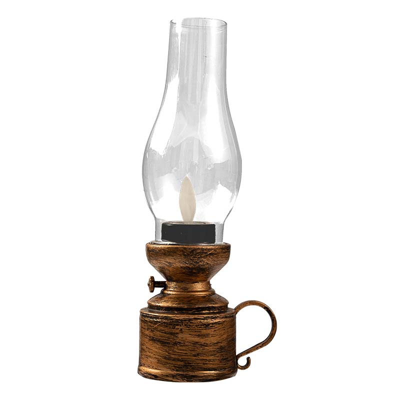 Vintage Oil Lamp with LED Lighting – Electronic